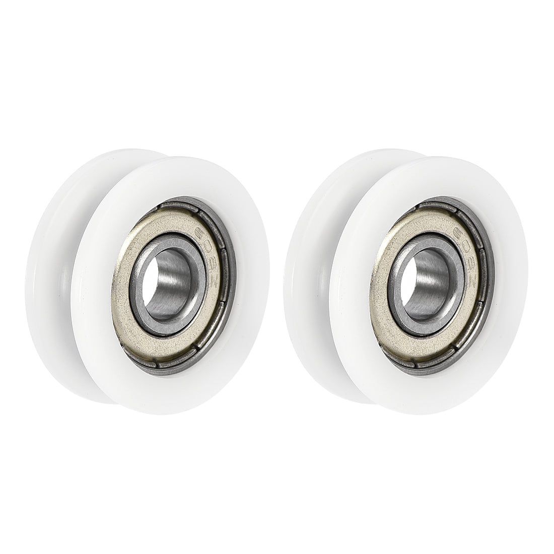 uxcell Uxcell U608ZZ 608 U Groove Bearings 8x30x10mm Shielded Chrome Steel Ball Bearings 2pcs