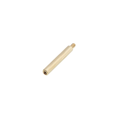 Harfington Uxcell M2 Male to Female Hex Brass Spacer Standoff 50pcs