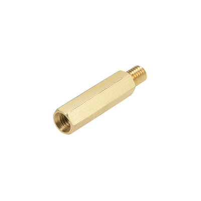 Harfington Uxcell M6 Male to Female Hex Brass Spacer Standoff 10pcs