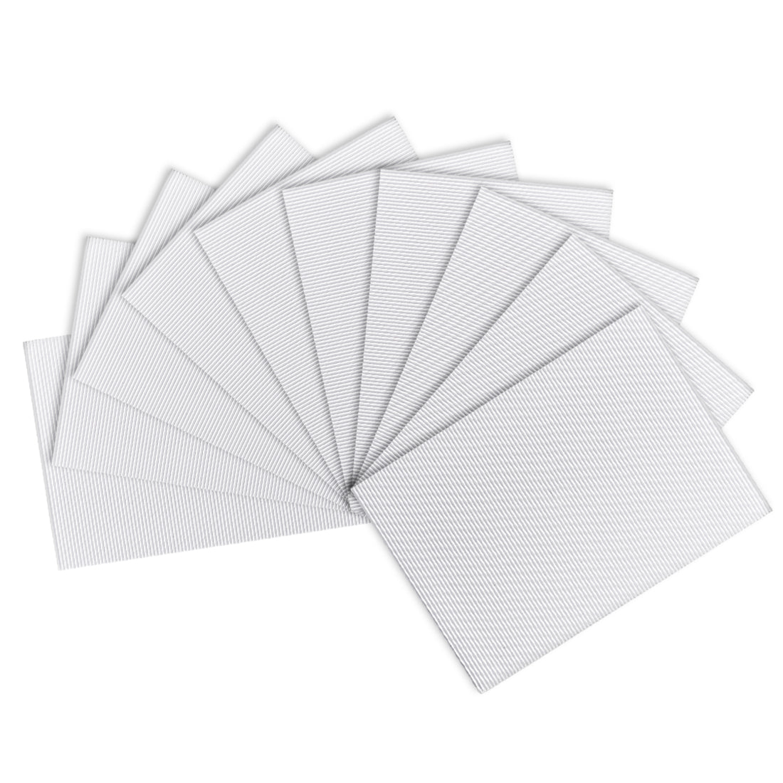 uxcell Uxcell 10pcs Corrugated Cardboard Paper Sheets,White,7.87-inch  x 11.86-inch