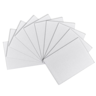 Harfington Uxcell 10pcs Corrugated Cardboard Paper Sheets,White,7.87-inch  x 11.86-inch