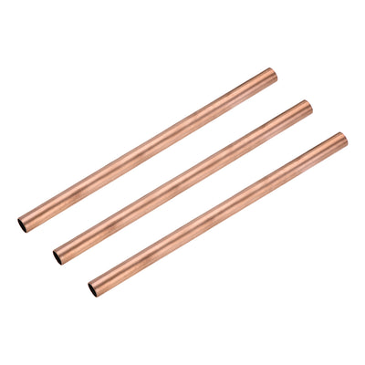 Harfington Uxcell Copper Round Tube, Seamless Straight Tubing