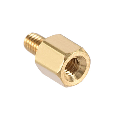 Harfington Uxcell M2.5 Male to Female Hex Brass Spacer Standoff 100pcs