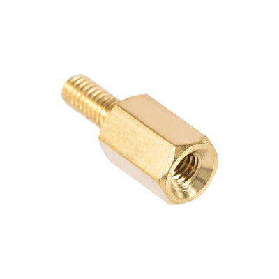 Harfington Uxcell M2.5 Male to Female Hex Brass Spacer Standoff 100pcs