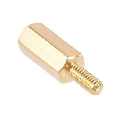 Harfington Uxcell M2.5 Male to Female Hex Brass Spacer Standoff 100pcs