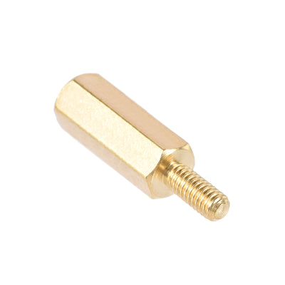 Harfington Uxcell M2.5 Male to Female Hex Brass Spacer Standoff 100pcs