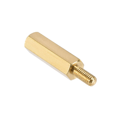 Harfington Uxcell M2.5 Male to Female Hex Brass Spacer Standoff 100pcs