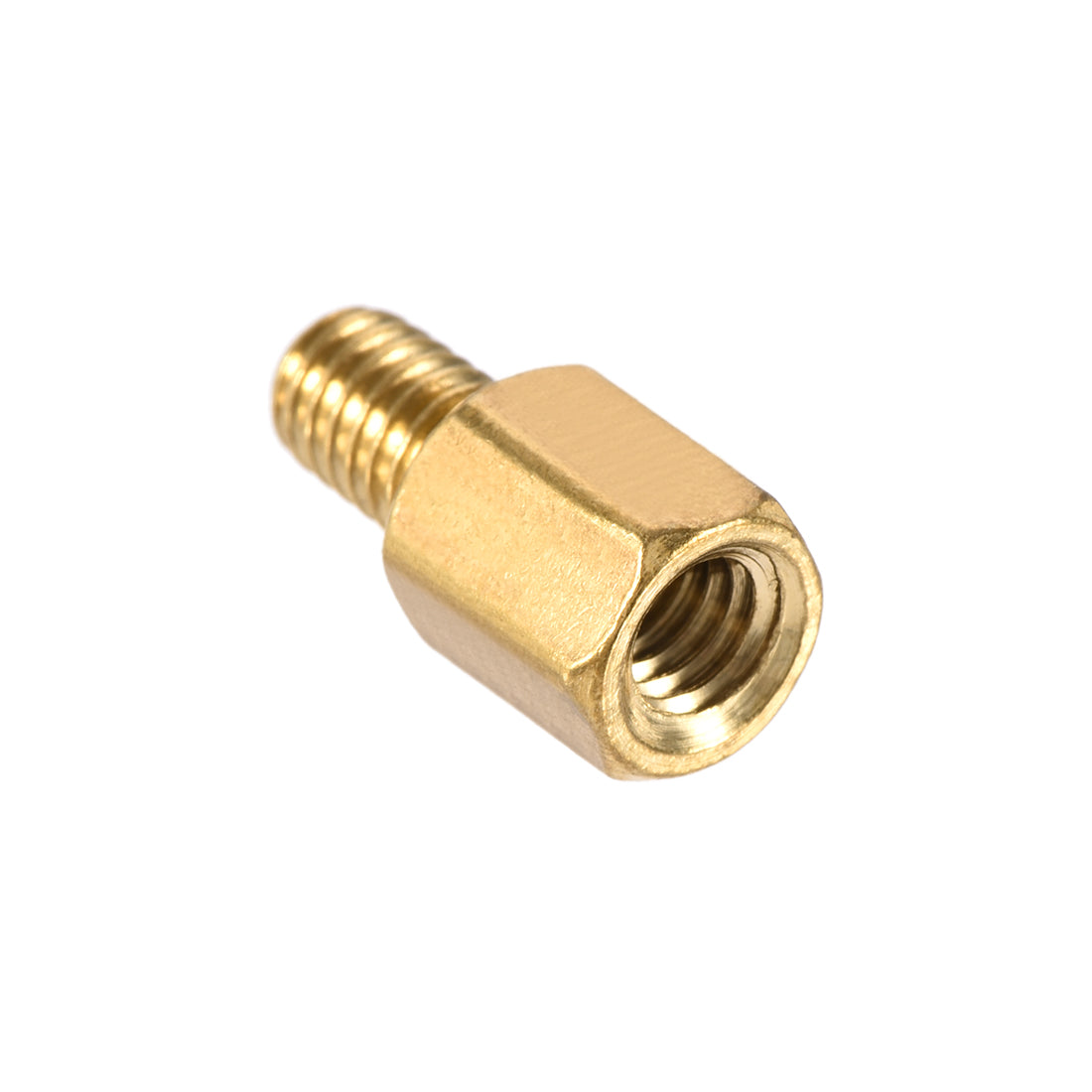 uxcell Uxcell M4 Male to Female Hex Brass Spacer Standoff 5pcs