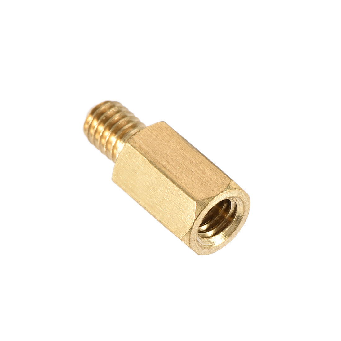 uxcell Uxcell M4 Male to Female Hex Brass Spacer Standoff 5pcs