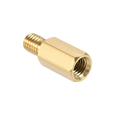 Harfington Uxcell M5 Male to Female Hex Brass Spacer Standoff 5pcs