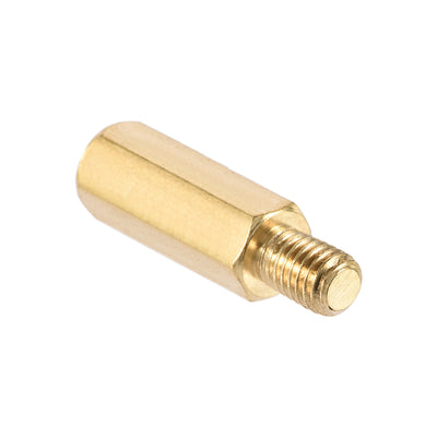 Harfington Uxcell M5 Male to Female Hex Brass Spacer Standoff 5pcs