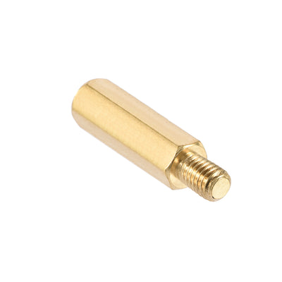 Harfington Uxcell M5 Male to Female Hex Brass Spacer Standoff 5pcs