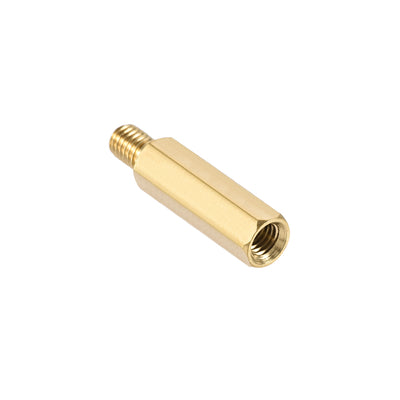 Harfington Uxcell M5 Male to Female Hex Brass Spacer Standoff 5pcs