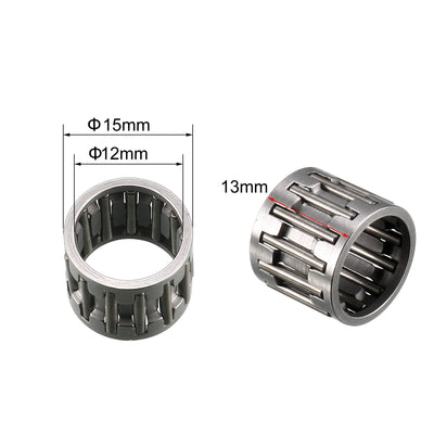 Harfington Uxcell K162212 Needle Roller and Cage Assembly 16mm Bore 22mm O.D 12mm Width 2pcs