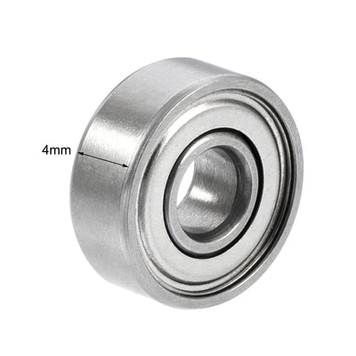 Harfington Uxcell S694ZZ Stainless Steel Ball Bearing 4x11x4mm Double Shielded S682 Bearings 5pcs