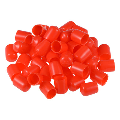 Harfington Uxcell Rubber End Caps Vinyl Round Tube Bolt Cap Cover Thread Protectors