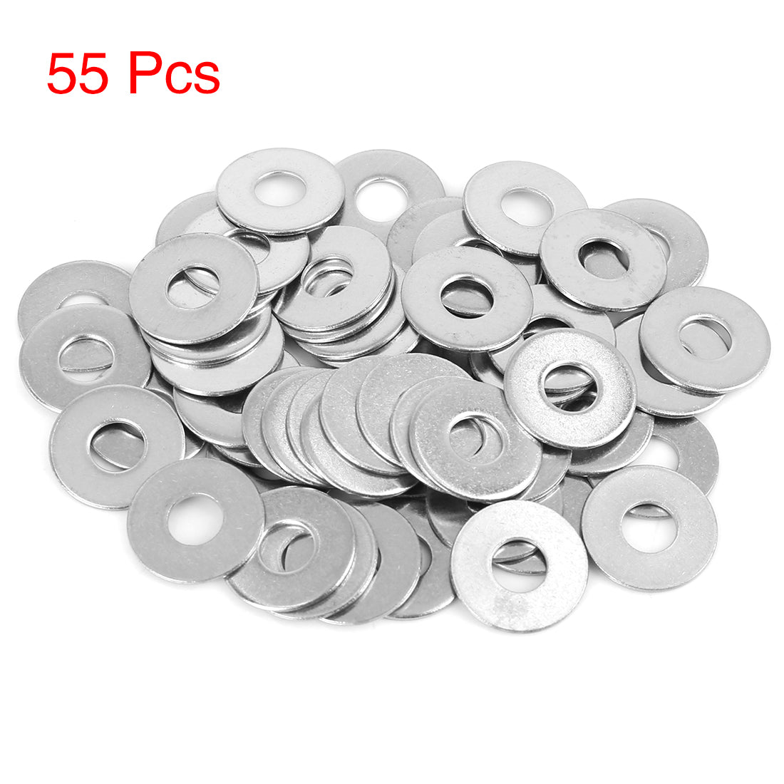 Harfington 55Pcs M8 x 22mm x1.2mm Stainless Steel Car Fastener Sealing Flat Washer Gaskets