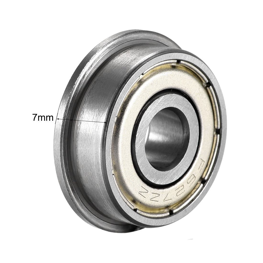 uxcell Uxcell Flange Ball Bearing Double Shielded Chrome Steel Bearings