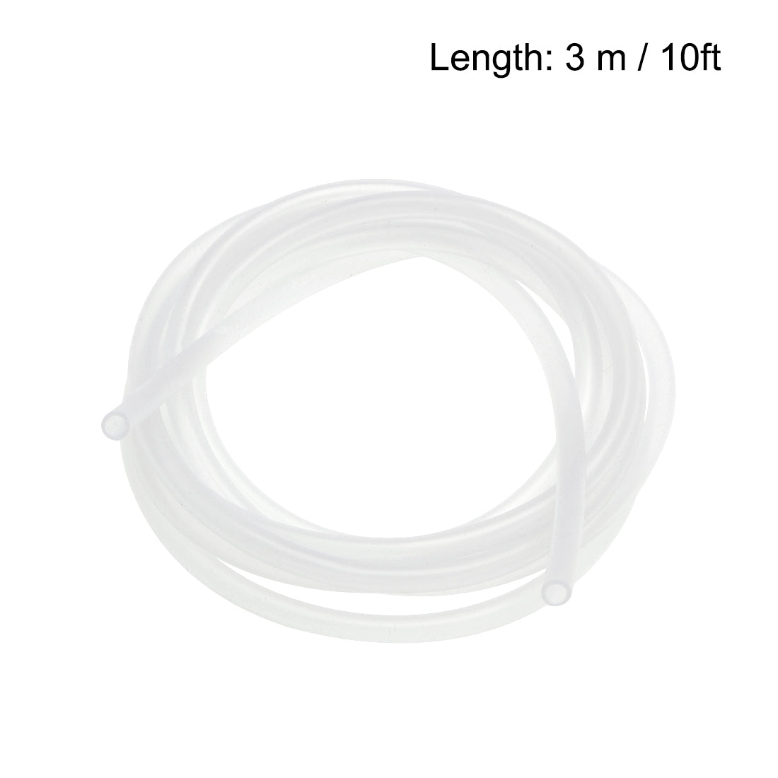 uxcell Uxcell Silicone Tubing, 1/8" ID x 5/32" OD 10ft Rubber Tube Translucent