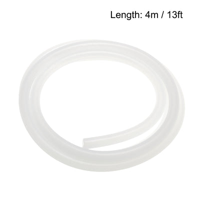 Harfington Uxcell Silicone Tubing, 3/8" ID x 1/2" OD 13ft Rubber Tube Translucent