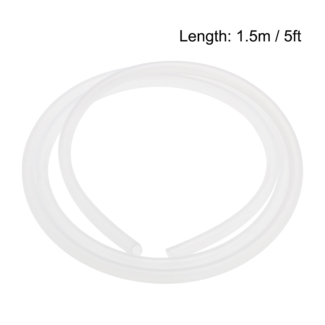 Uxcell Uxcell Silicone Tubing, 3/32" ID x 5/32" OD 5ft Rubber Tube Translucent