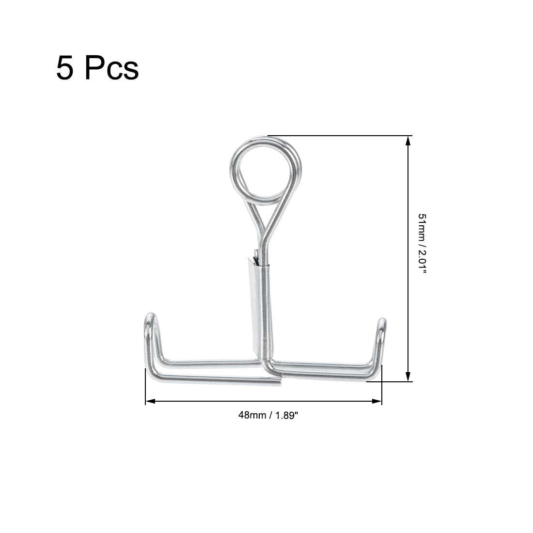 uxcell Uxcell Flow Control Tubing Clamps Flat Jaw Spring Clamp for Lab Flexible Hose 5Pcs