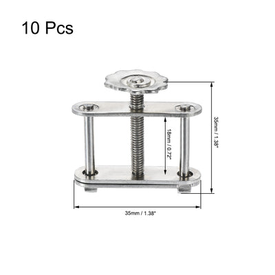 Harfington Uxcell 10Stk. Flusskontrolle Schraubenverdichter einstellbare spirale Schlauchklemme für Labor