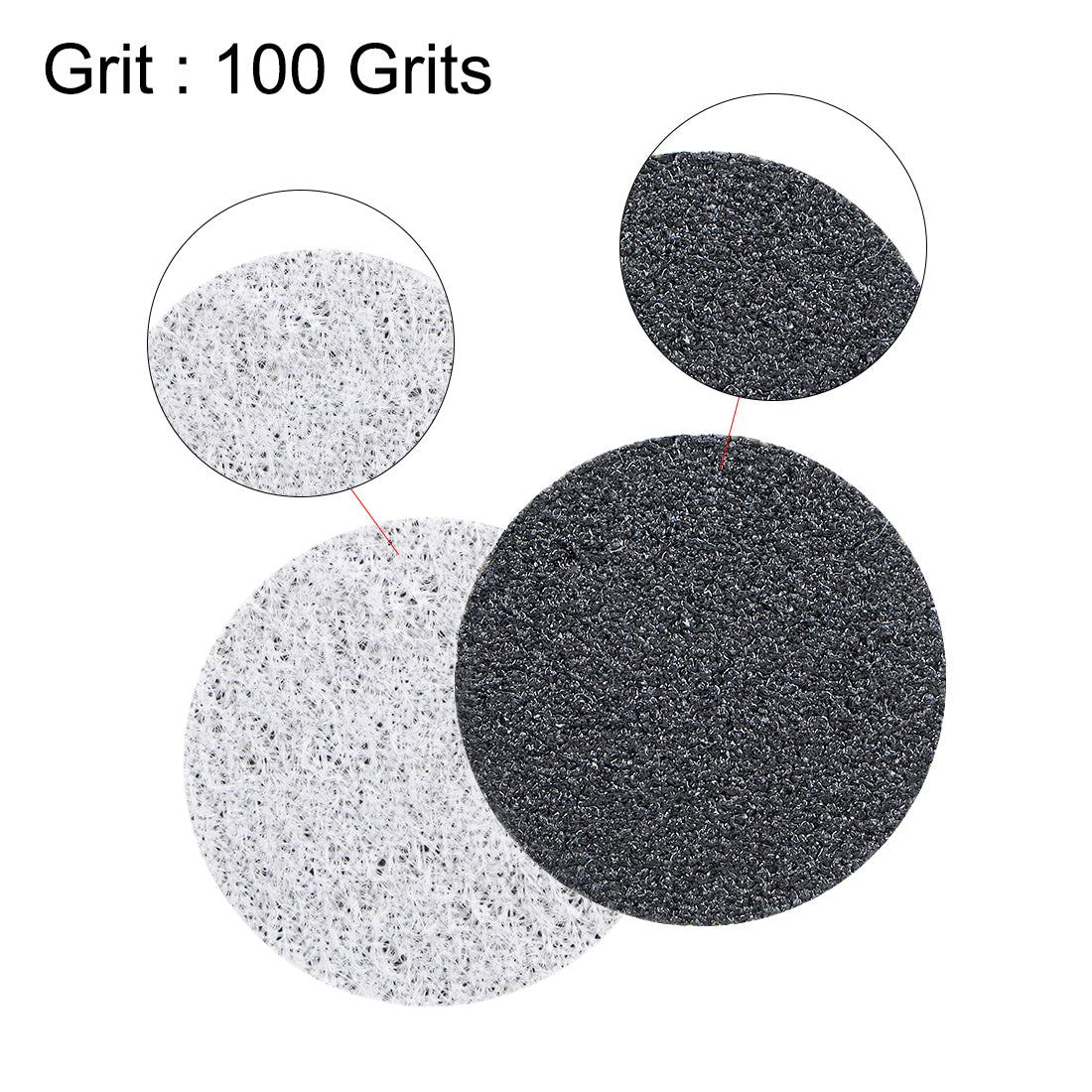 Uxcell Uxcell 1-Inch Hook and Loop Sanding Disc Wet / Dry Silicon Carbide 800 Grit 25 Pcs