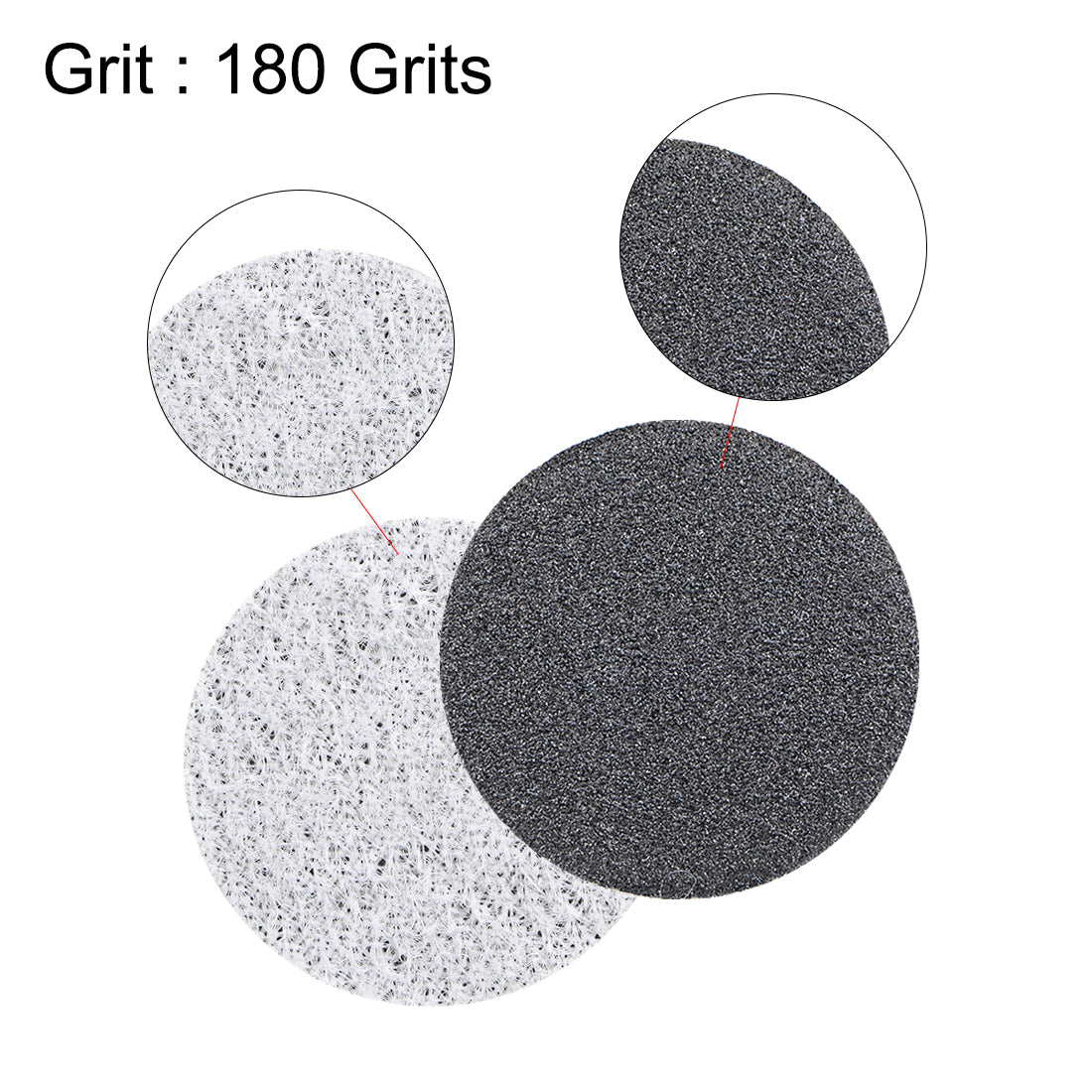 Uxcell Uxcell 1-Inch Hook and Loop Sanding Disc Wet / Dry Silicon Carbide 800 Grit 25 Pcs