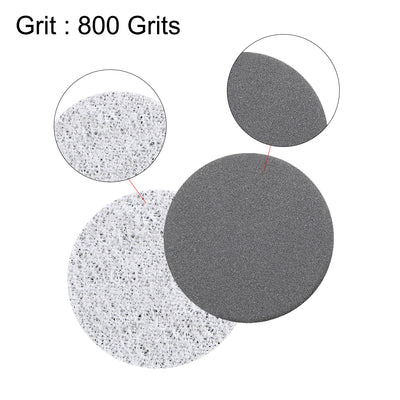 Harfington Uxcell 1-Inch Hook and Loop Sanding Disc Wet / Dry Silicon Carbide 800 Grit 25 Pcs