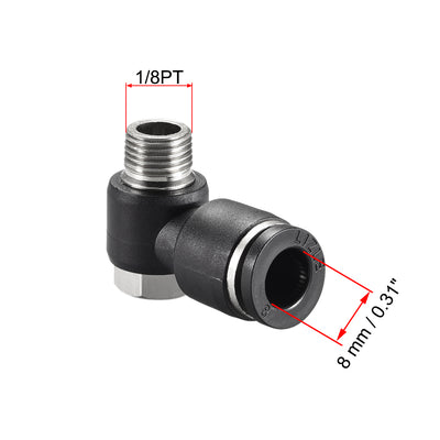 Harfington Pneumatic Push to Connect Tube Fitting Tube to Male Thread Elbow