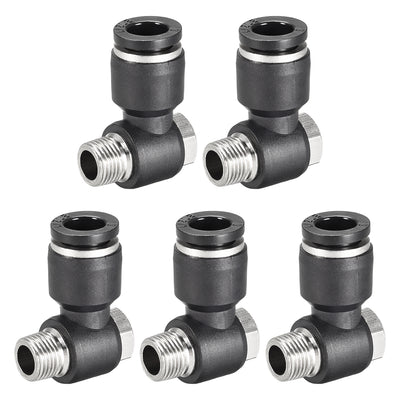 Harfington Pneumatic Push to Connect Tube Fitting Tube to Male Thread Elbow