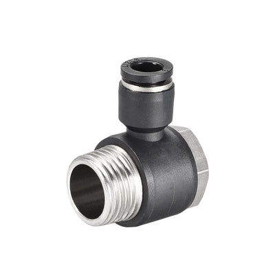 Harfington Pneumatic Push to Connect Tube Fitting to Male Thread Elbow