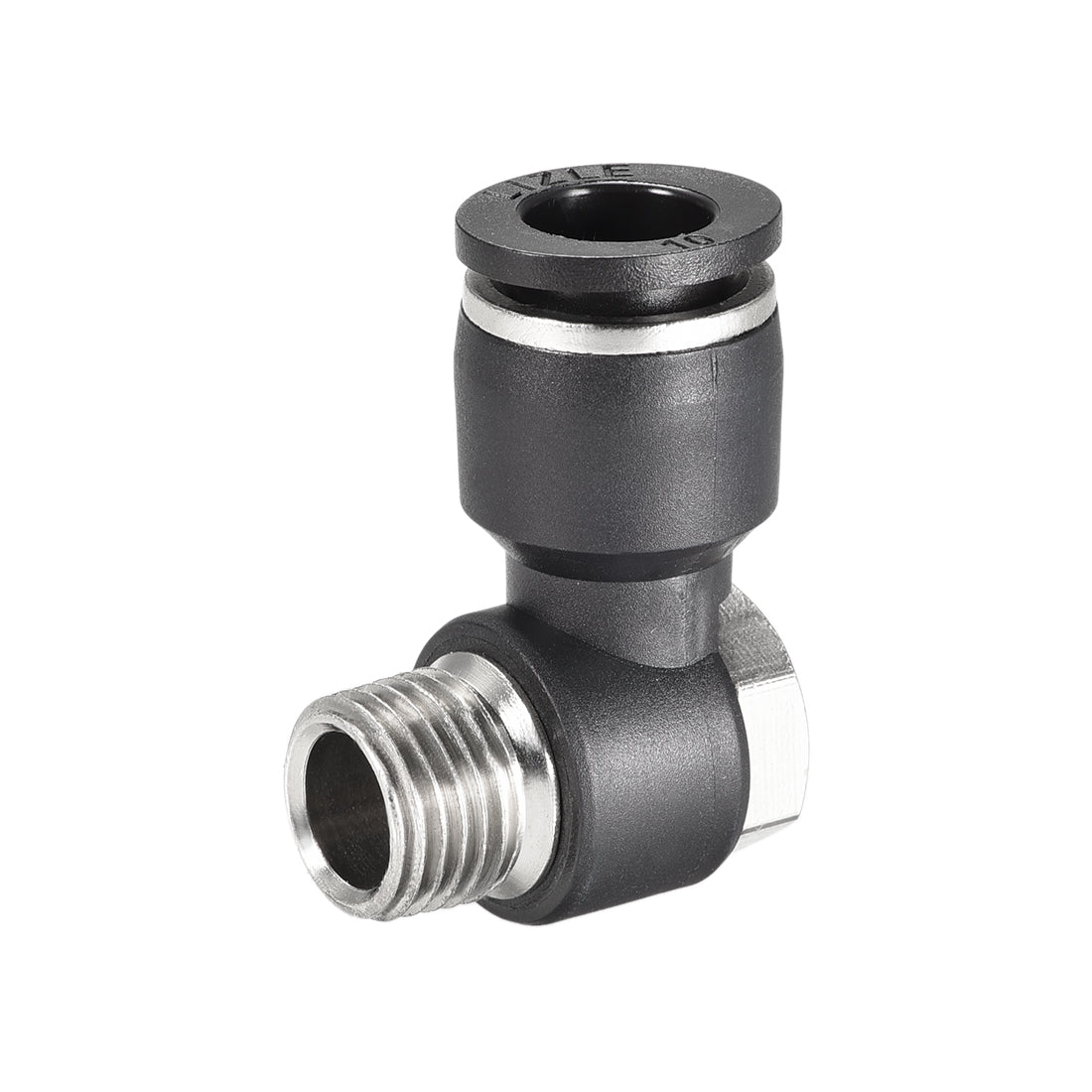 Harfington Pneumatic Push to Connect Tube Fitting, Tube to Male Thread Elbow