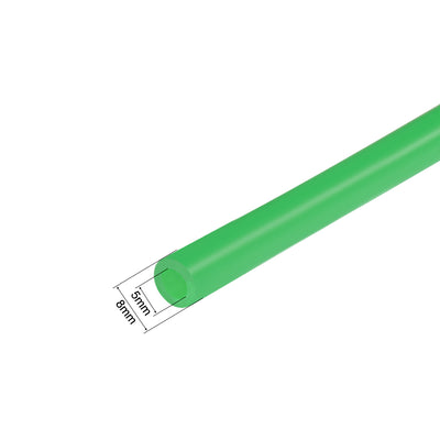 Harfington Uxcell Silicone Tube, 4mm ID x 6mm OD 1m/3.3ft  Tubing Green