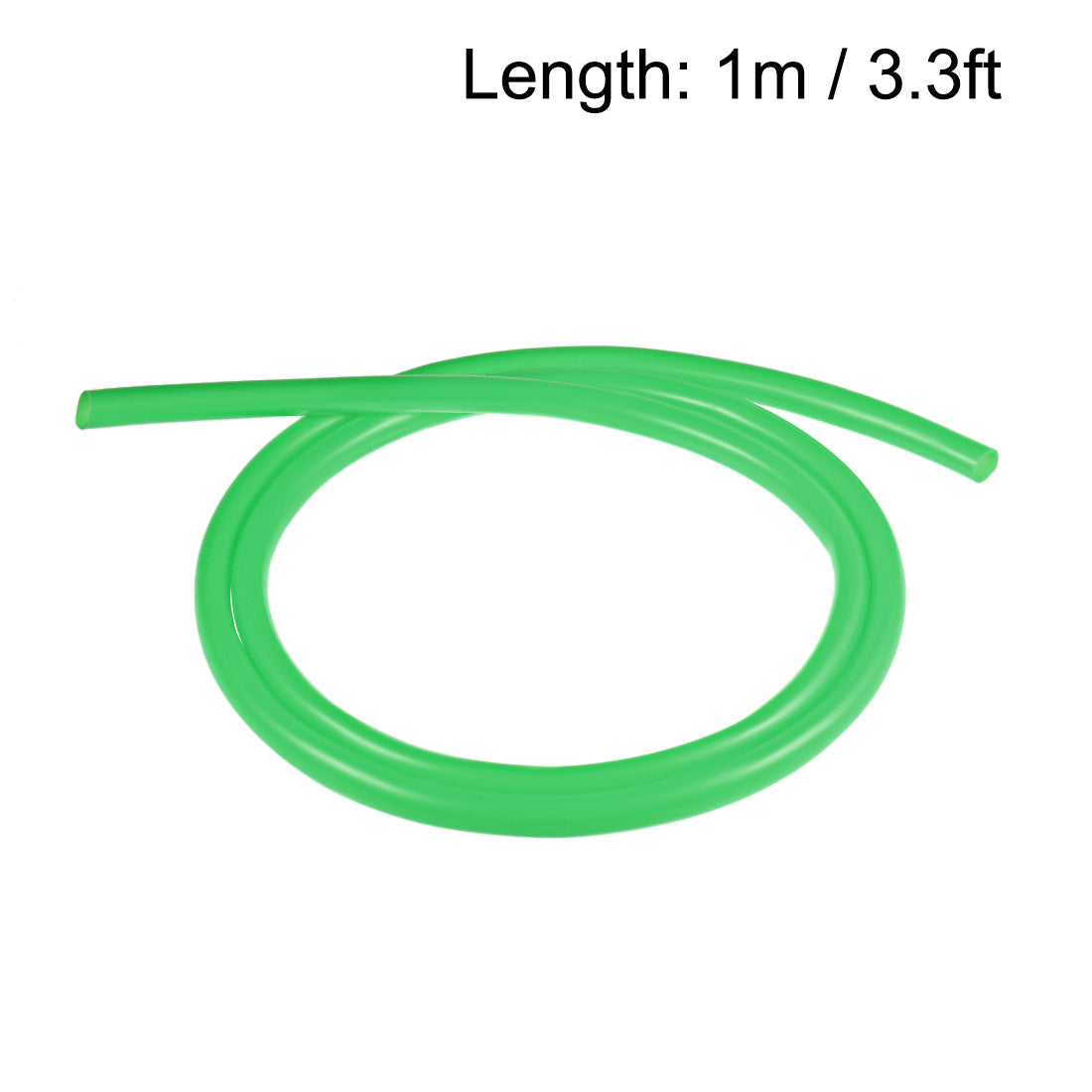 Uxcell Uxcell Silicone Tube, 4mm ID x 6mm OD 1m/3.3ft  Tubing Green