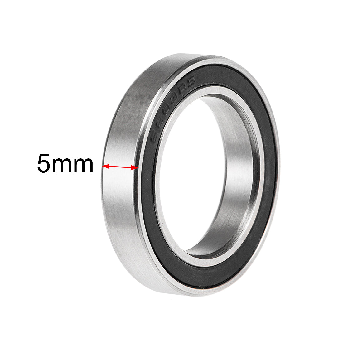 uxcell Uxcell Deep Groove Ball Bearings Thin Section Double Sealed Chrome Steel ABEC3