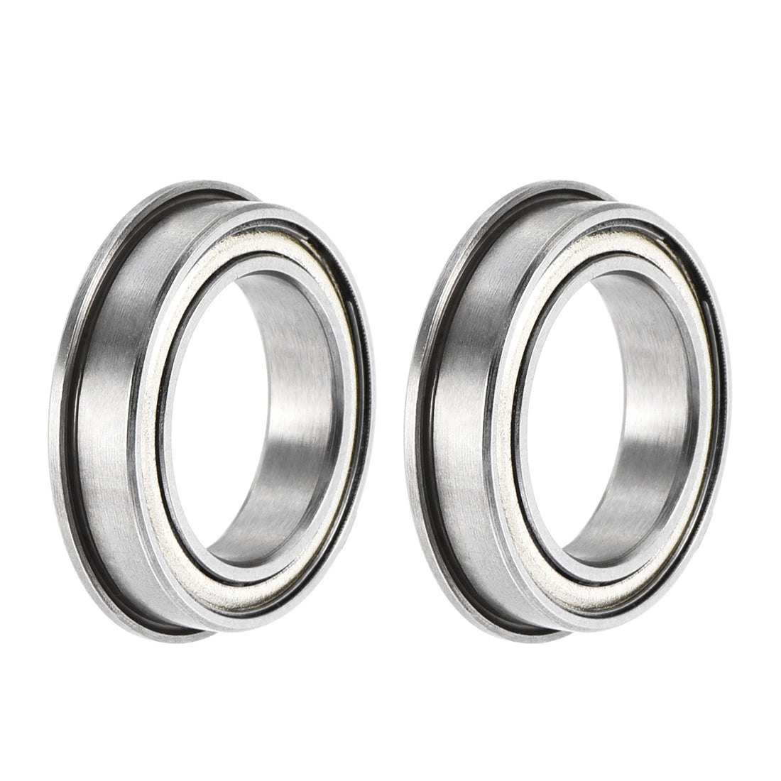 uxcell Uxcell F6701ZZ Flange Ball Bearing 12x18x4mm ABEC-3 Chrome Steel Bearings 2pcs