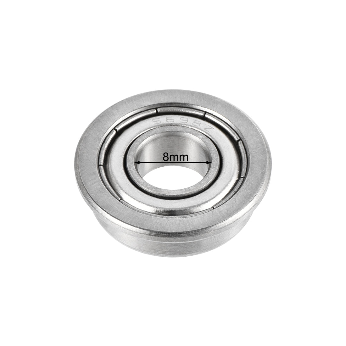 uxcell Uxcell S698Z Flange Ball Bearing 8x19x6mm Double Shielded 440c Stainless Steel Bearings 4pcs