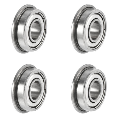 Harfington Uxcell S698Z Flange Ball Bearing 8x19x6mm Double Shielded 440c Stainless Steel Bearings 4pcs