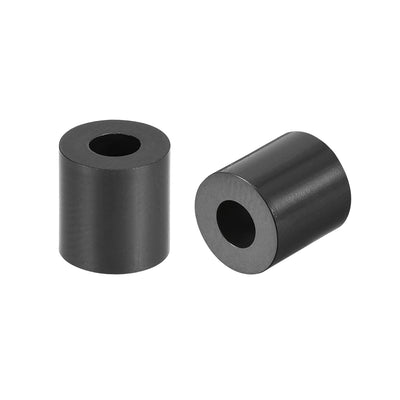 Harfington Uxcell ABS Round Spacer Washer Unthreaded Black 500Pcs, for 3D Printer TV Wall Mount Outlet Pegboard Motorbike