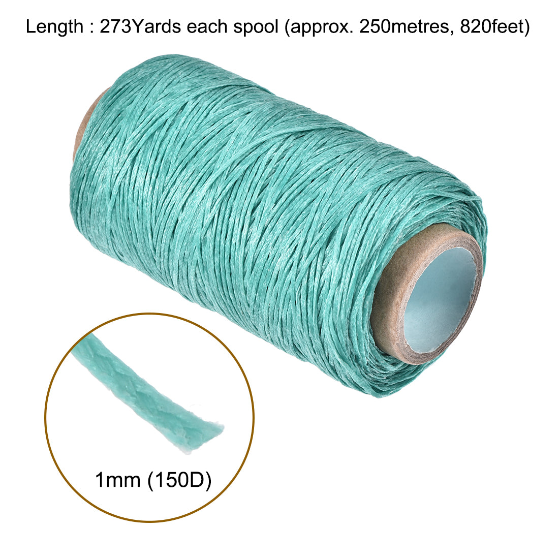 uxcell Uxcell Leather Sewing Threads Polyester Flat Waxed Cord