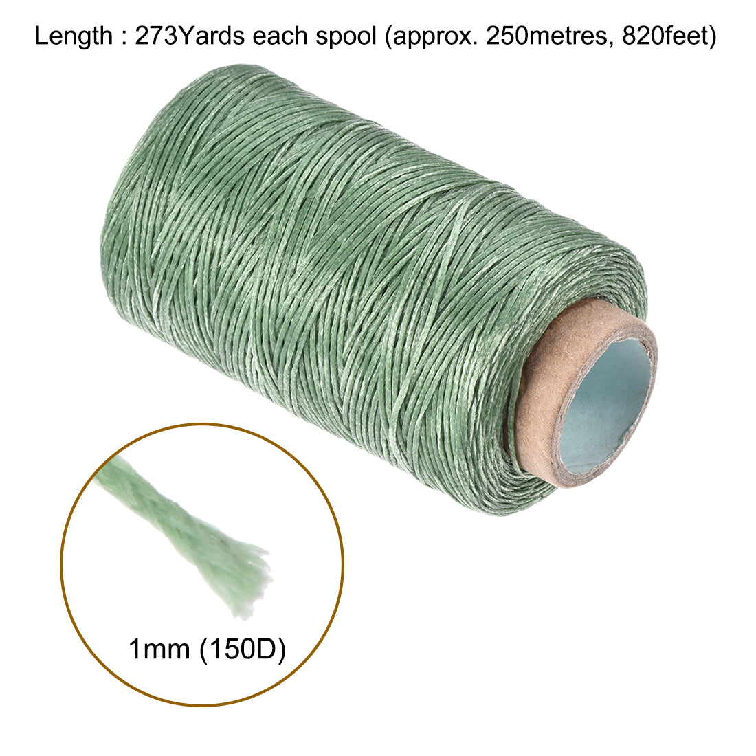 uxcell Uxcell Leather Sewing Threads Polyester Flat Waxed Cord