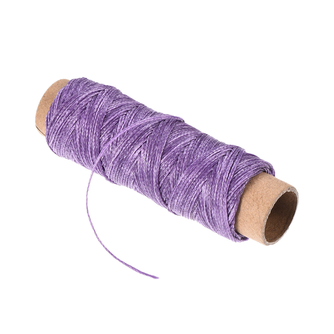 Uxcell Uxcell 2pcs Leather Sewing Thread 33 Yards 150D/1mm Waxed Flat Cord (Violet)