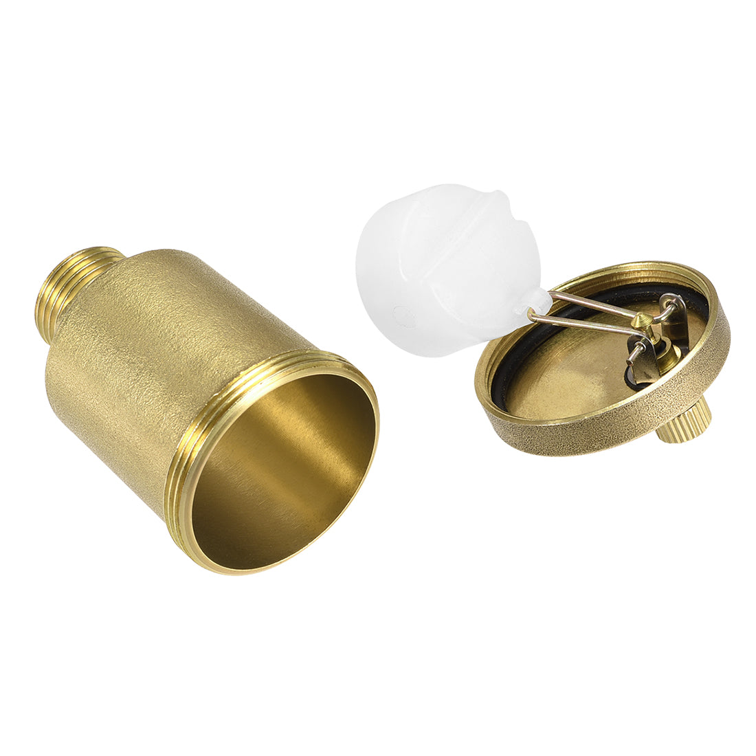 Uxcell Uxcell G1/2 Male Thread Air Vent Valve Brass Air Release Valve 39mm Outer Diameter Bleeder Valve