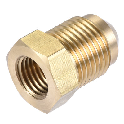 Harfington Brass Pipe Fitting, SAE Flare Male SAE Female Thread, Tubing Adapter Connector for Air Conditioner Refrigeration