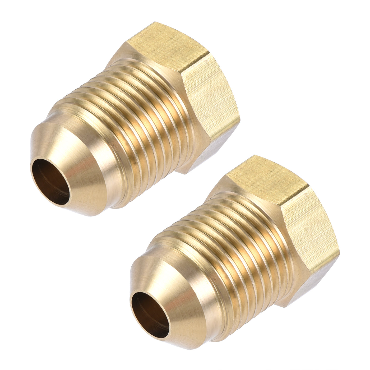 Harfington Brass Pipe Fitting, SAE Flare Male SAE Female Thread, Tubing Adapter Connector for Air Conditioner Refrigeration