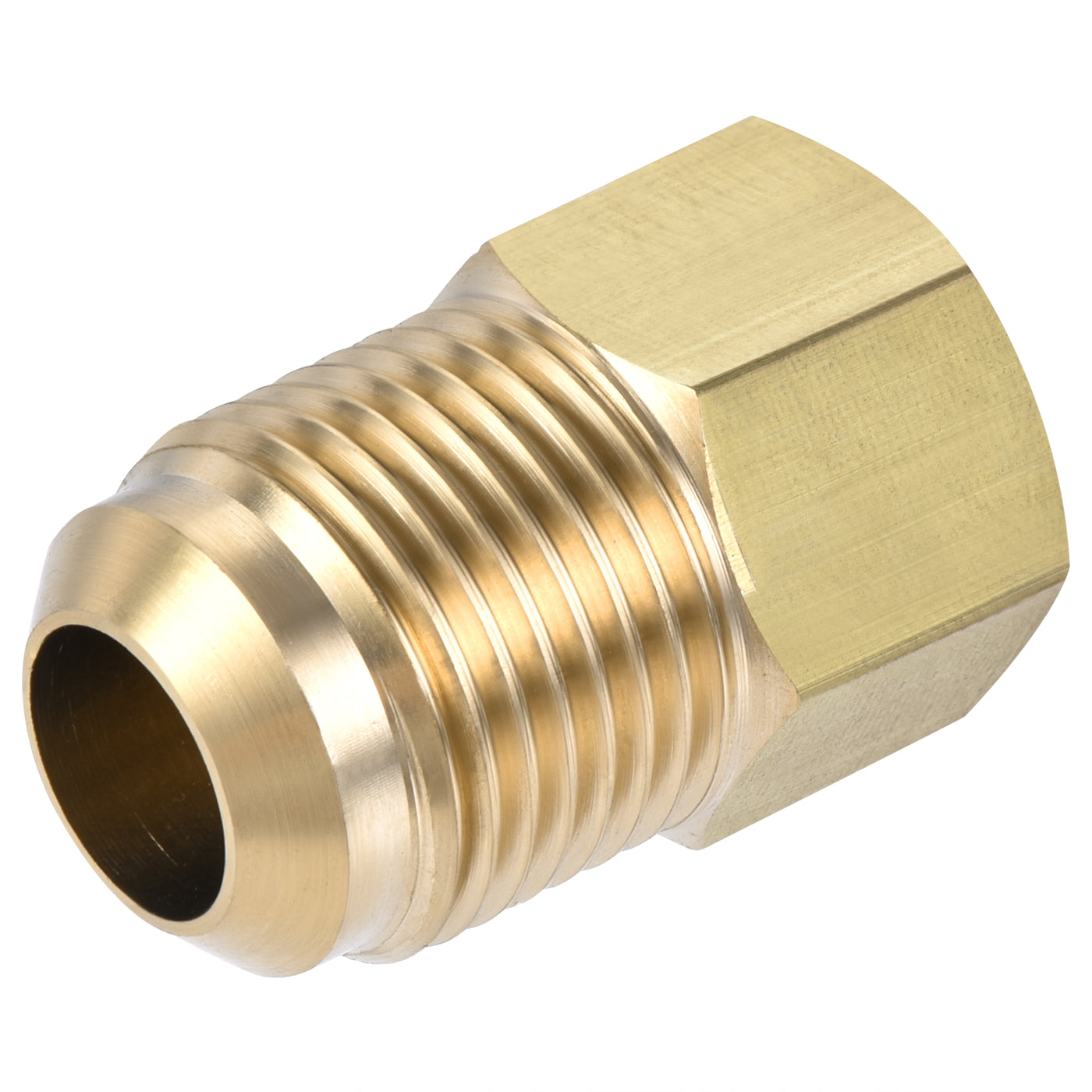 Harfington Brass Pipe Fitting, SAE Flare Male SAE Female Thread, Tubing Adapter Connector for Air Conditioner Refrigeration