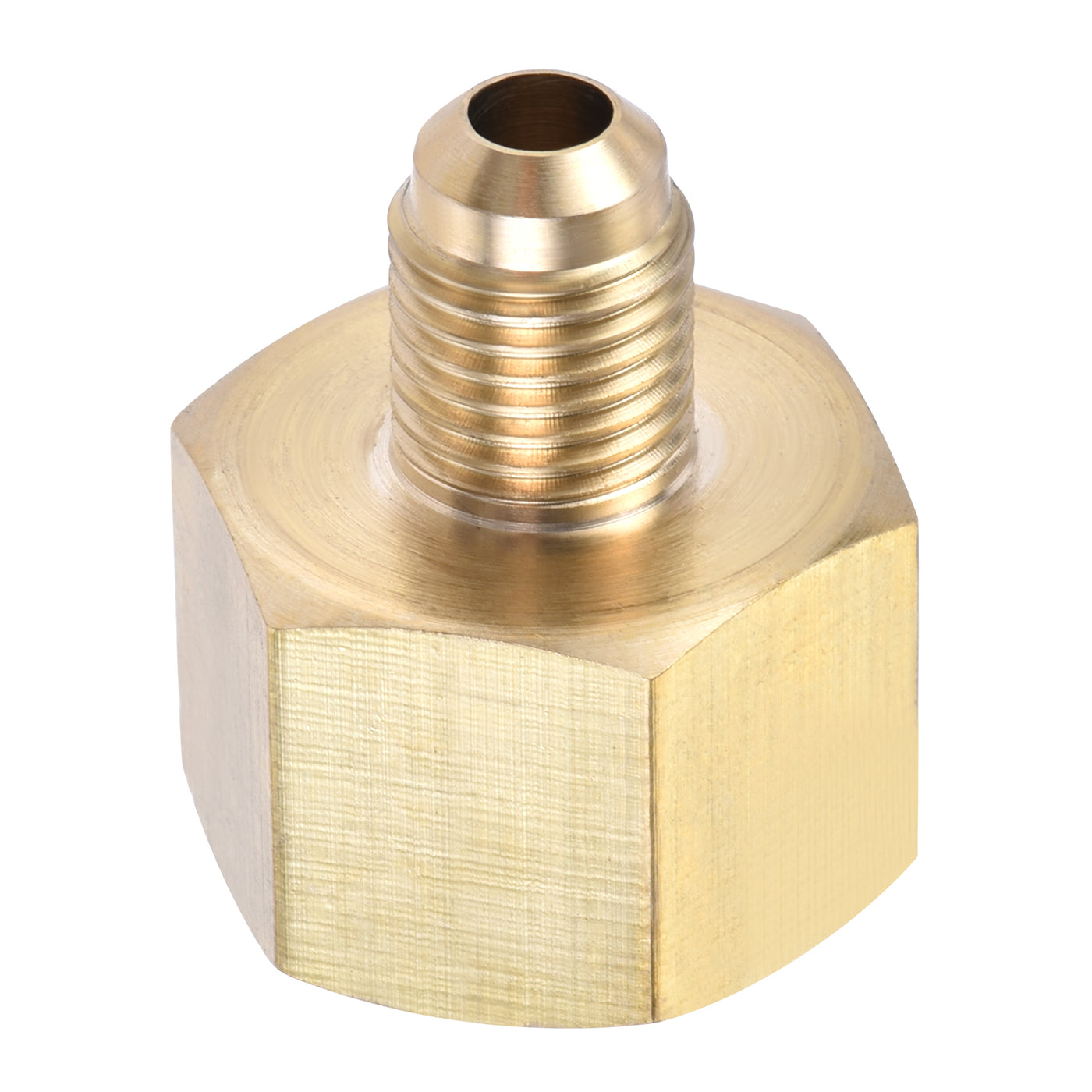 Harfington Brass Pipe Fitting, SAE Flare Male SAE Female Thread, Tubing Adapter Connector for Air Conditioner Refrigeration