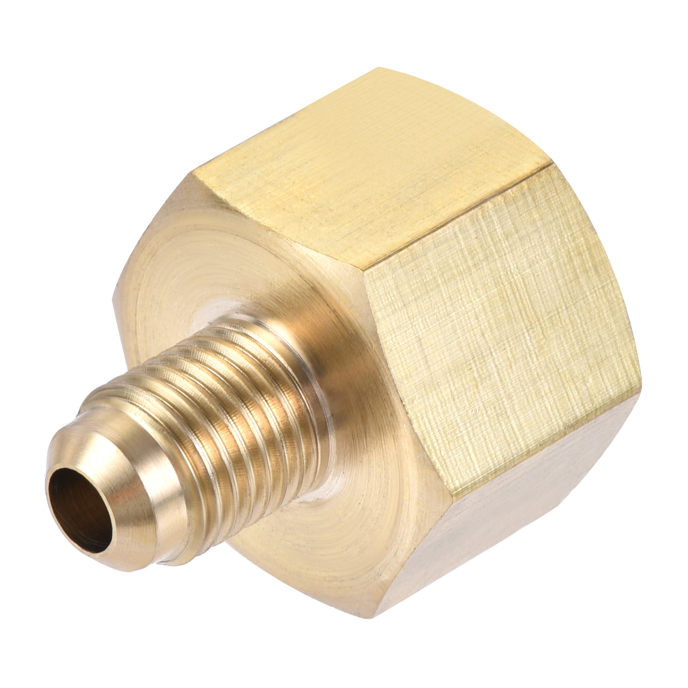 Harfington Brass Pipe Fitting, SAE Flare Male SAE Female Thread, Tubing Adapter Connector for Air Conditioner Refrigeration